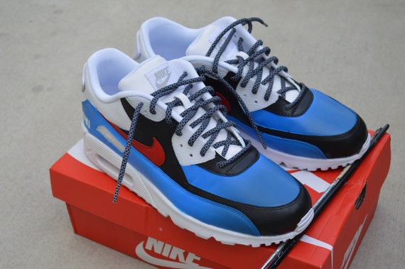 nike air max 90 red white blue