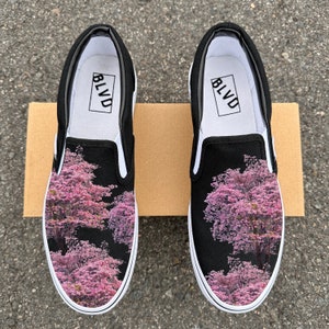 Cherry Blossom BLVD Original Slip On Shoes for Women and Men