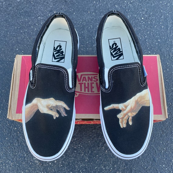 vans custom slip ons