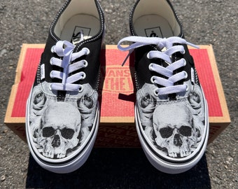 Area 51 KEEP OUT Slip-On Vans - Custom Vans Shoes – BlvdCustom