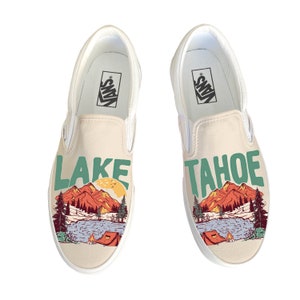 Lake Tahoe theme Vans Slip On Shoes for Men and Women