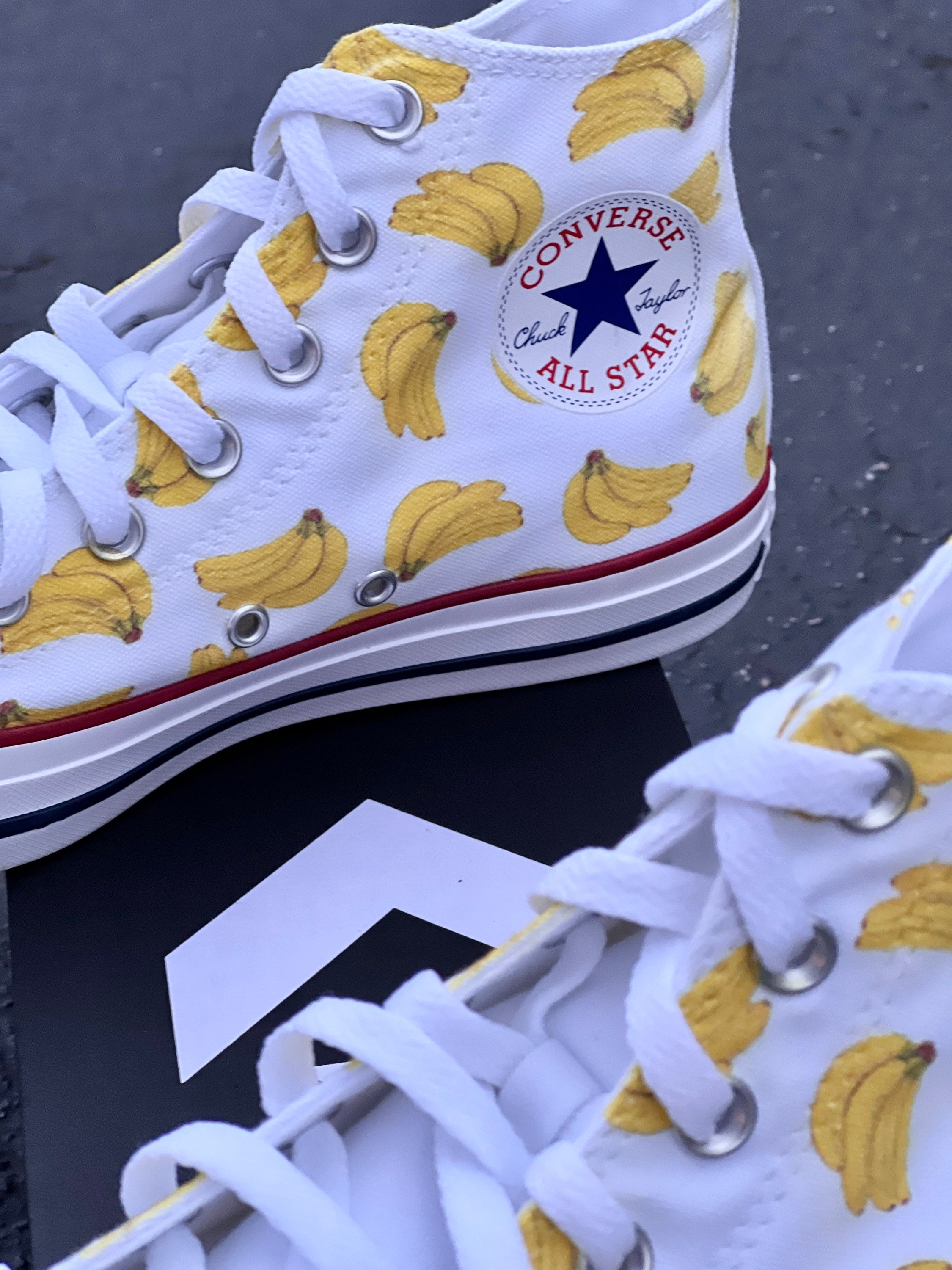 Buy Banana Bunches High Top Converse Online in India - Etsy