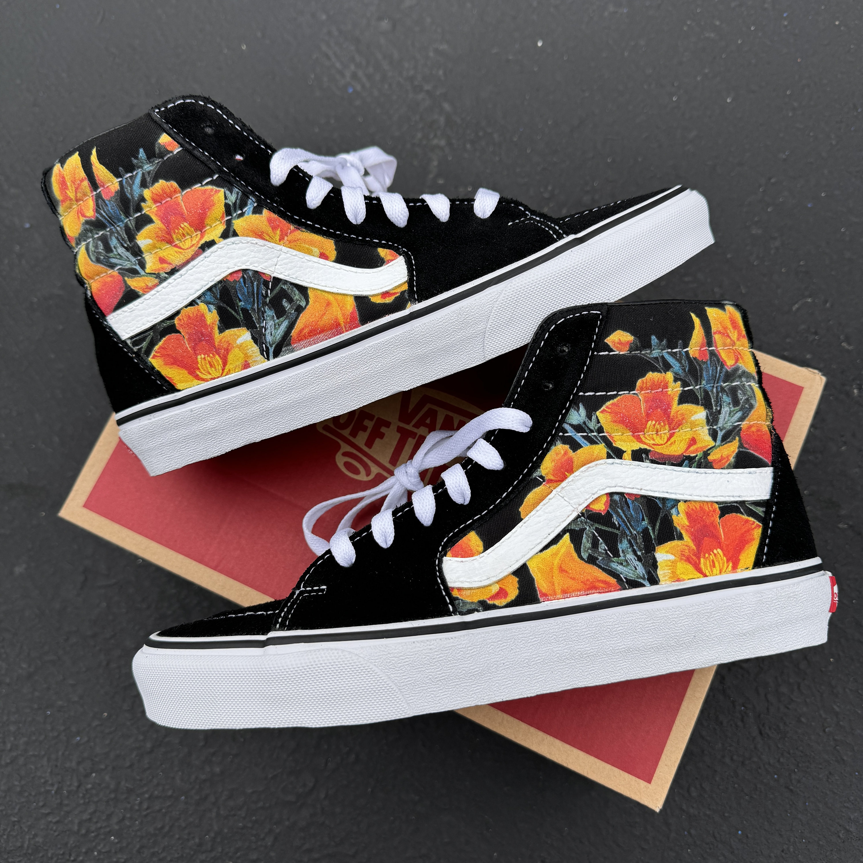 Flower vans high tops sales