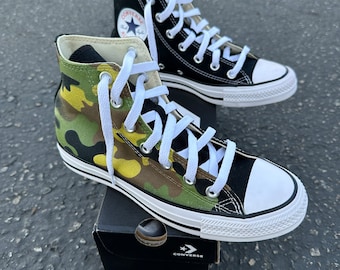 Vintage Converse All Star High Top Sneakers: Camouflage Chuck