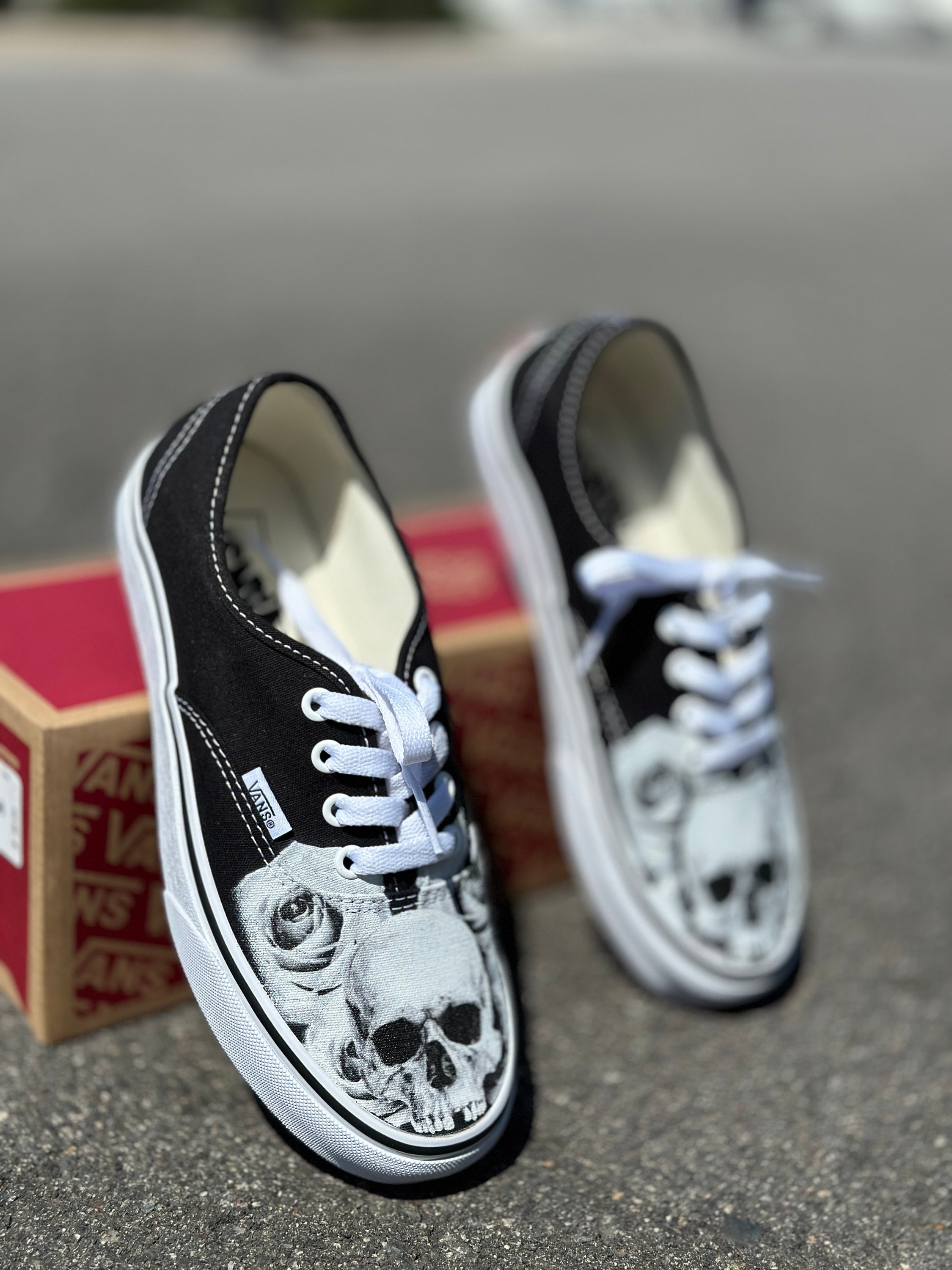 Area 51 KEEP OUT Slip-On Vans - Custom Vans Shoes – BlvdCustom