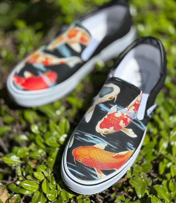 Koi Fish BLVD Slip on Shoes for Men and Women Etsy UK