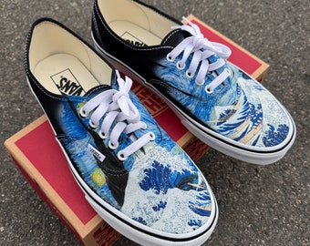VANS★AUTHENTIC★星柄★STARRY NIGHT DENIM VANS Authentic Shoes (starry Night Denim) Unisex Blue