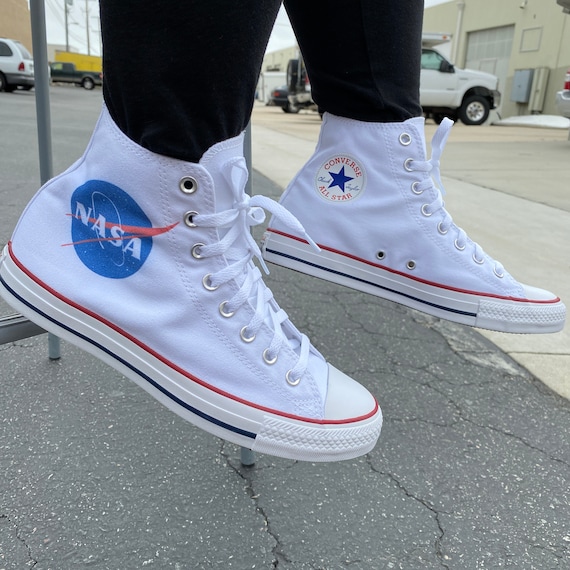 NASA Hi-Top Converse | Etsy