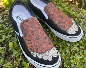 Big Foot Slip On Shoes - Custom Sasquatch BLVD Original Slip Ons for Men and Women