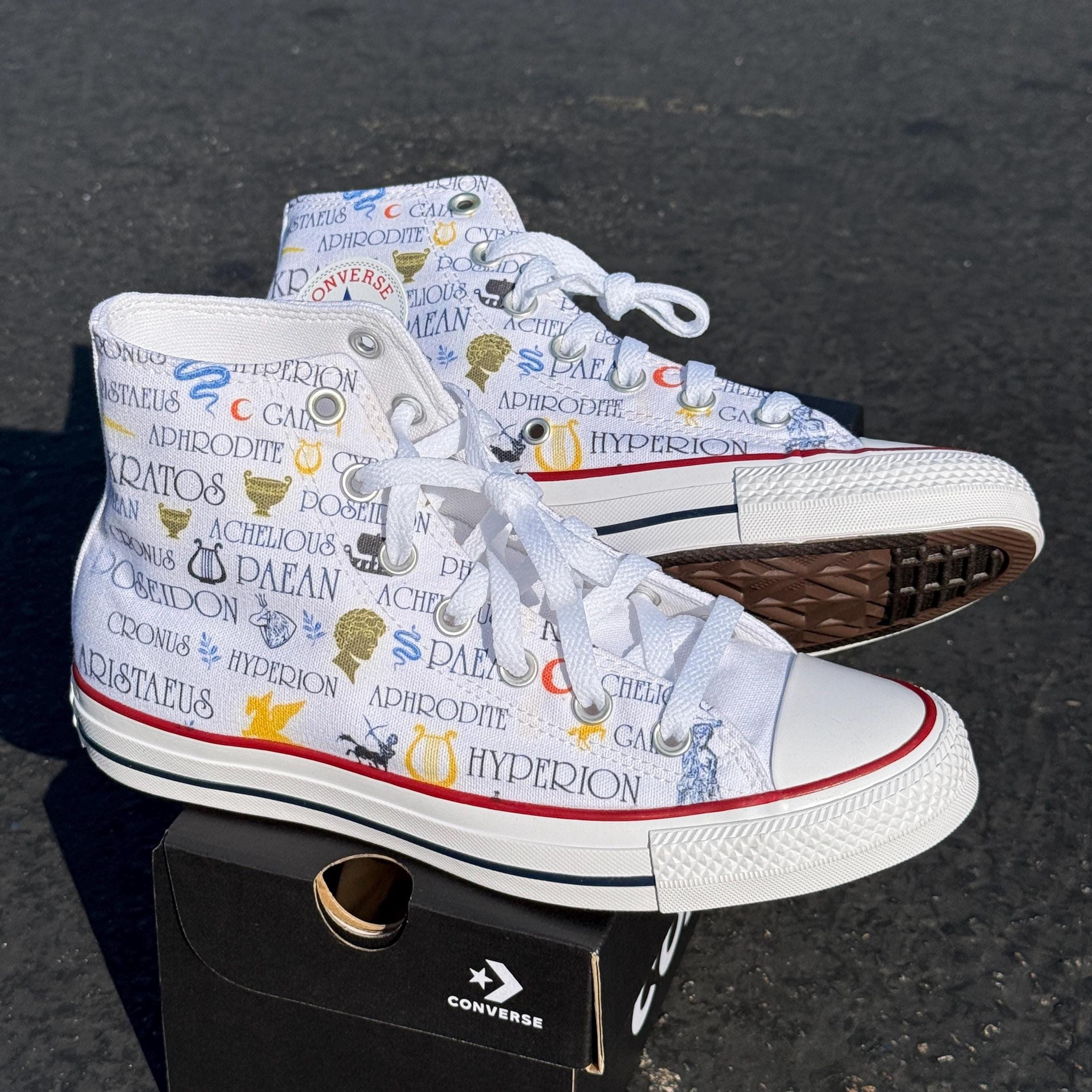 Greek Mythology on High Top Converse Shoes Custom Sneakers - Etsy Israel, image size:2700x2700