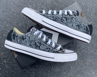 Converse double 2024 tongue plaid