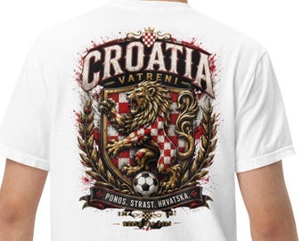 Croatia Vatreni T-Shirt, Croatia Football Shirt, Croatian Soccer Fan Tee, Croatia National Team Apparel, Supporter Gift