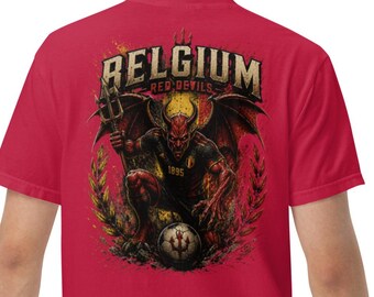 Belgium Red Devils T-Shirt, Belgium Football Shirt, Belgian Soccer Fan Tee, World Cup 2026 Shirt, Belgium National Team Gift