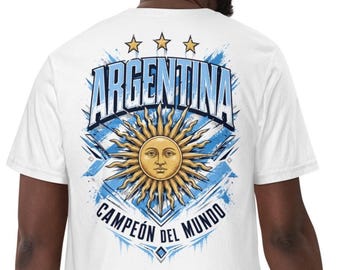 Argentina Sun T-Shirt, Argentina Fan Shirt, World Cup 2026 Tee, Football Supporter Gift, Argentina Pride Shirt