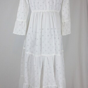 Vintage Nightgown Peignoir Set White Eyelet Alice Maloof Small - Etsy