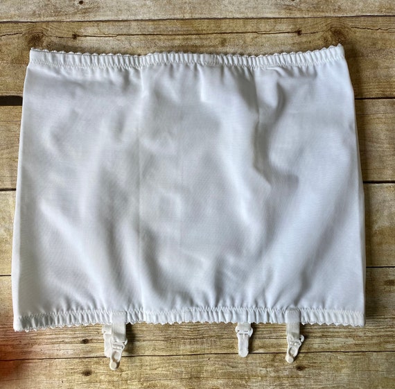 Vintage Lane Bryant Shapewear Girdle With Garter Clips Open Bottom White  Size 42 -  Canada