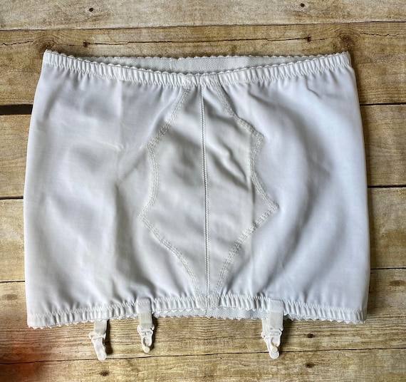 Vintage Lane Bryant Shapewear Girdle With Garter Clips Open Bottom White  Size 42 -  Canada