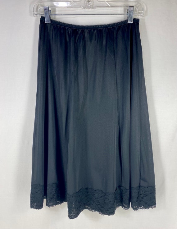 Vintage Black Half Slip Pinehurst Lingerie Medium - image 3