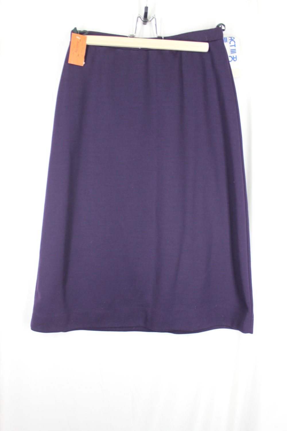Vintage Skirt Act III Purple Plum Large NOS - Etsy