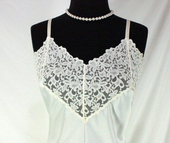 Vintage Slip Wacoal Off White Full Slip Nightgown Siz… - Gem