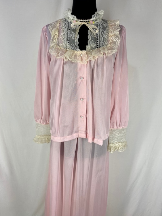 Vintage Lingerie Set Shepler's Mary Jane Western Pink… - Gem