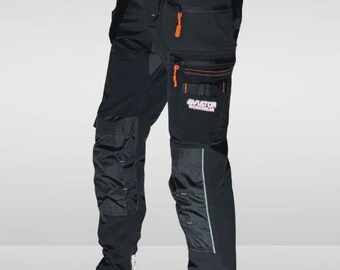 Men’s Tactical Workwear Cargo Trouser – Durable Multi-Pocket Utility Pants Nylon