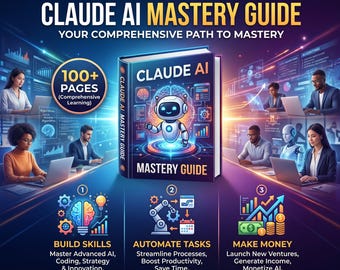 Claude AI Mastery Guide: 100 pages l Build Skills, Automate Tasks, Make Money (eBook )