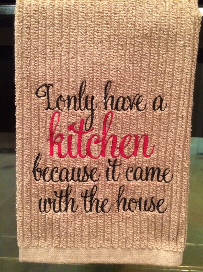 Embroidered Dish/Bar Towel Etsy