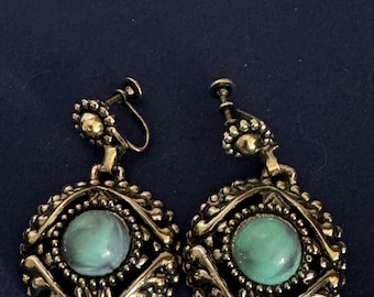 Vintage Turquoise Drop Earrings