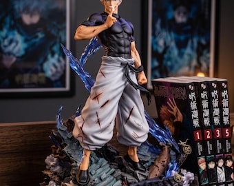Blindfolded Honored Sorcerer Anime Figure 23.5cm – Premium PVC Collectible Statue, Dark Manga Decor, Otaku Gift