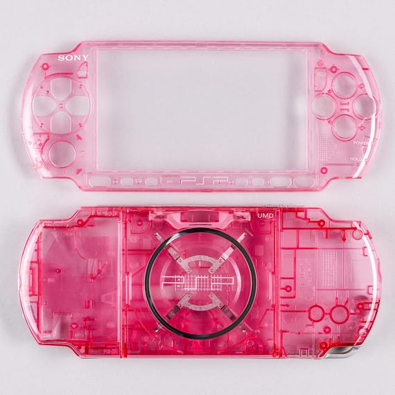 PSP 3000 Transparent Pink Replacement Shell With Buttons - Etsy