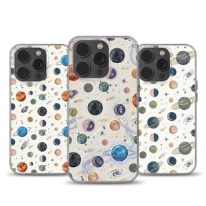Celestial Planets Phone Case Universe Magic space cover for iPhone 16e, 17 Pro Max, 15, 13, Samsung S26, A56, Pixel 10