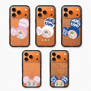 村上隆 Mr.Dob ひまわり iPhoneケース Hypebeast カートゥーンカバー iPhone 17 16 15 14 13 12 Pro Max Magsafe対応