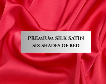 Korean Silk-Satin Fabric by Meter, Liquid Luster, 145cm Wide
