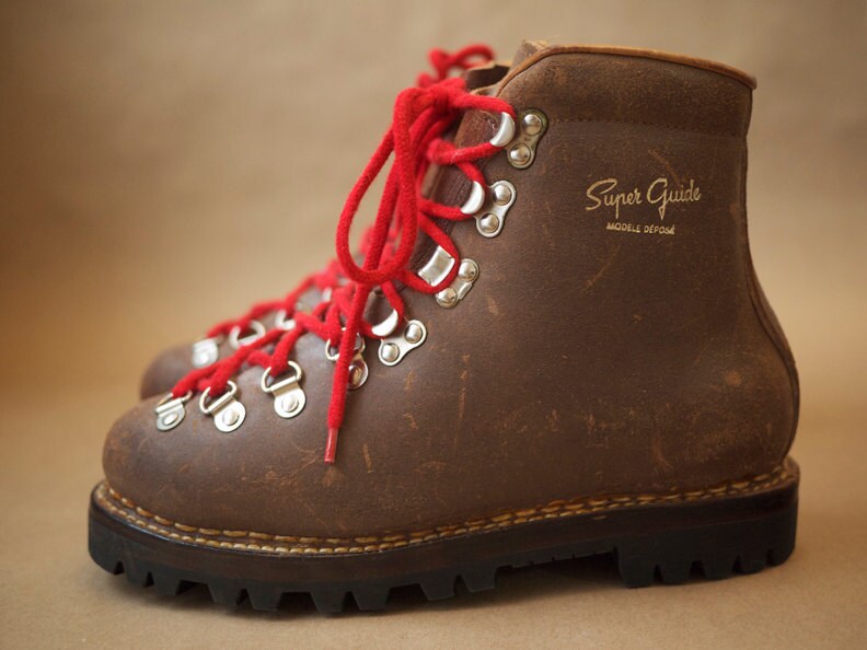 Vintage Galibier super Guide French Hiking Boots. Etsy Australia