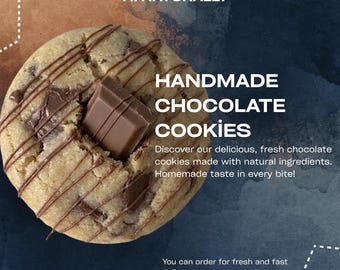 Galletas de chocolate con leche suaves y masticables, caja de regalo gourmet artesanal, dulces caseros recién horneados, golosinas artesanales gigantes, regalo para amantes de la buena comida.