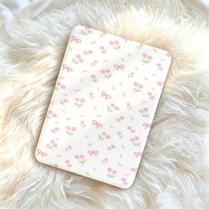 Funda para Kindle con estampado floral, funda para Kindle Paperwhite, funda magnética desmontable para Kobo Clara Colour, funda para lector electrónico con correa de mano, regalo para ella.