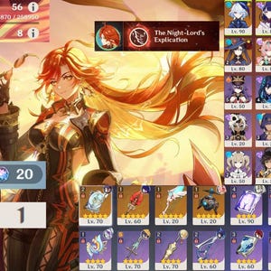 COMPTE GENSHIN IMPACT eu EUR 1.300,00 - FR