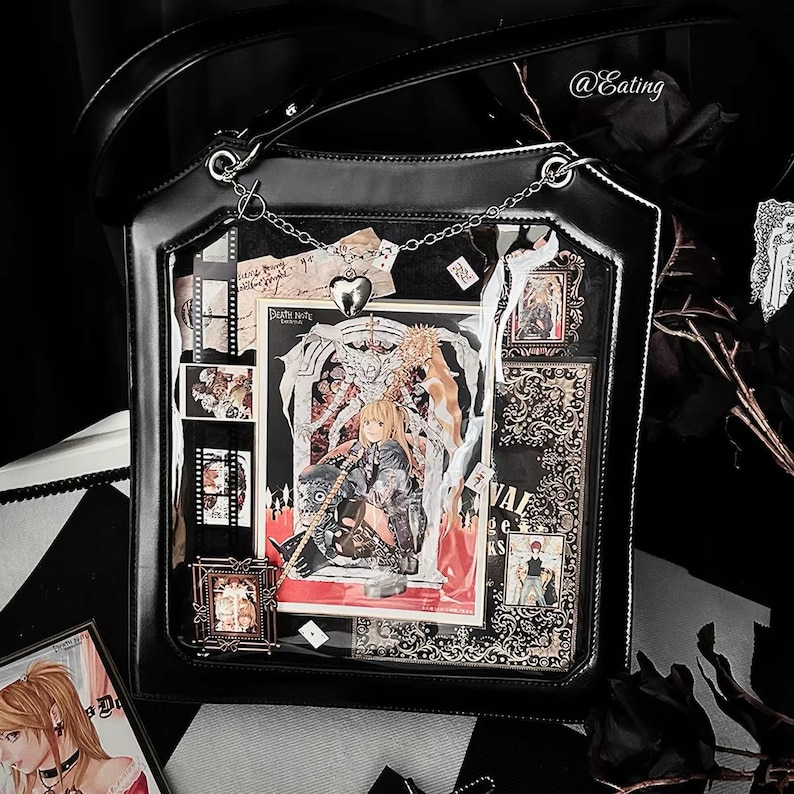 Dark Gothic Rose Thorn Ita Bag | Transparent Doll Display Crossbody ...