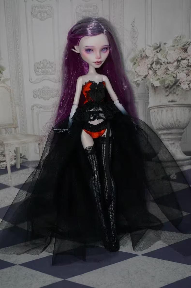 fantasy dress black corset lace wedding dress with cape, heavy beading fantasy gown, black  tulle wedding prom dress cg22036 main image 1