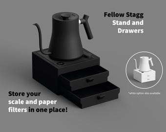 Soporte Fellow Stagg con cajón para báscula o filtros.