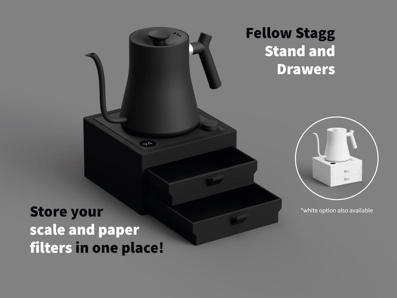 Fellow Stagg Stand with Drawer for a scale or filters