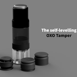 The self-leveling OXO tamper!