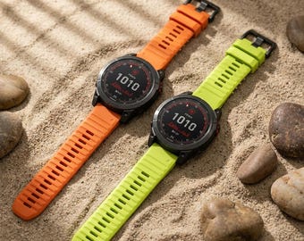 Bracelet QuickFit en silicone compatible avec Garmin Fenix 7 7X 6X Pro 5 Plus | Sangle 22 mm 26 mm pour Epix Gen 2 Enduro 2