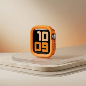 Funda protectora de silicona suave compatible con Apple Watch de 49 mm, 46 mm, 45 mm, 44 mm, 42 mm, 41 mm y 40 mm / Funda protectora mate para Series 10, 9, 8, 7, 6, 5 y SE.