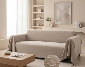 Funda impermeable para sofá, manta protectora para sofá, resistente a arañazos de mascotas, lavable.