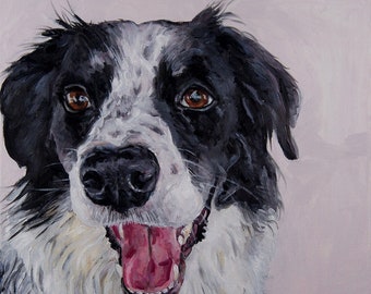 Custom Pet Portrait Oil Painting 12x12 inch