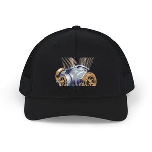 Supercharger Blower | Embroidered Snapback Cap | AimaxOps — Engine Art Petrolhead Gift