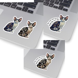 Devon Rex Cat Sticker | Kiss-Cut Vinyl Sticker, Rex Art