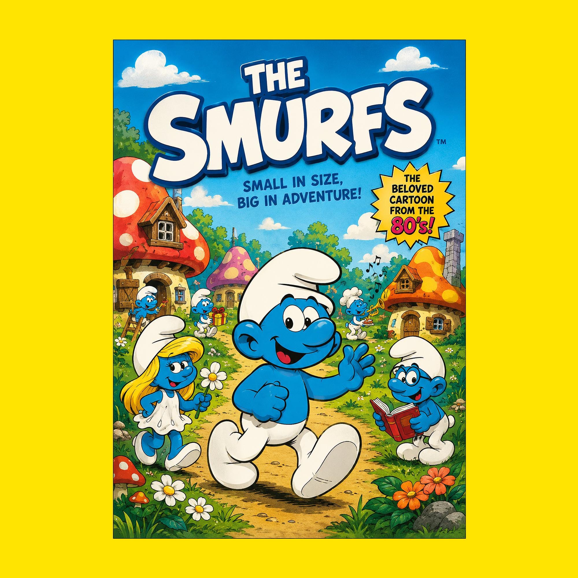 Smurfs poster - Etsy 日本